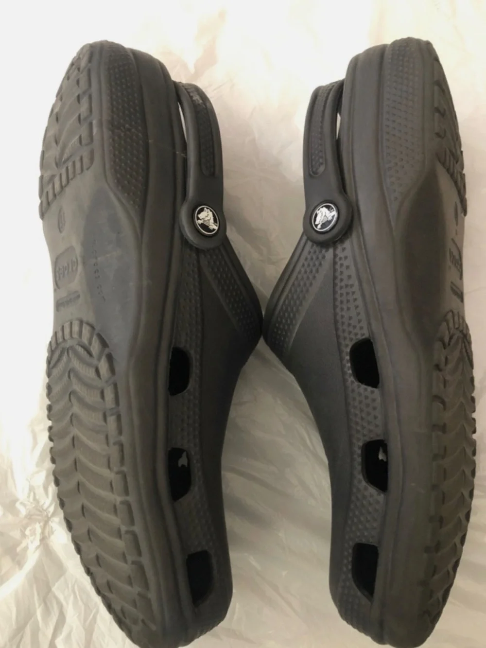 Disney Parks Crocs/Clog Size 11 Mickey Mouse Cut outs Black